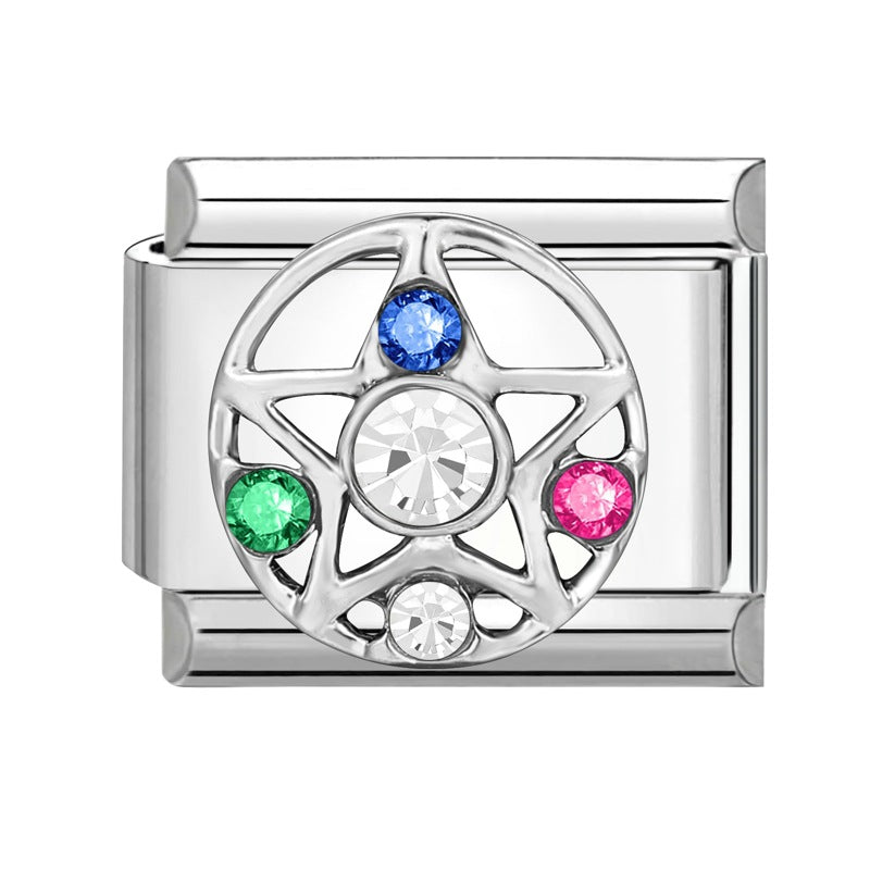 Wholesale Italian Charm Bracelet 9mm DIY Splicing Removable Stainless Steel Insect Series Composable Bracelet