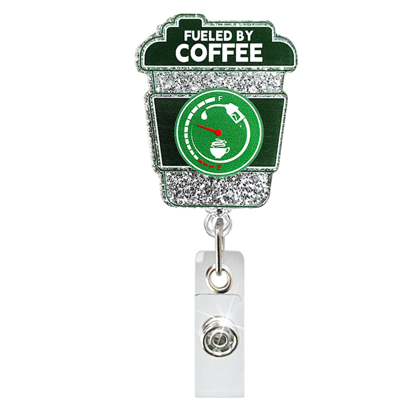 Wholesale Rainbow Coffee Cup Infusion Bag Acrylic Badge Scroll Retractable Keychain Badge Reels ACC-KC-ChiHai012