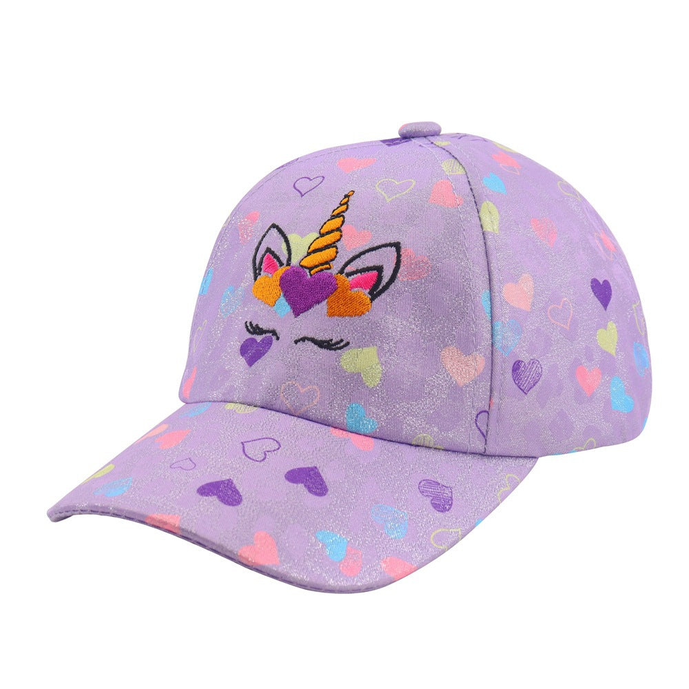 Wholesale Children's Hat Girls Cartoon Baseball Cap Peaked Cap Kids Hat ACC-KH-TuYu002