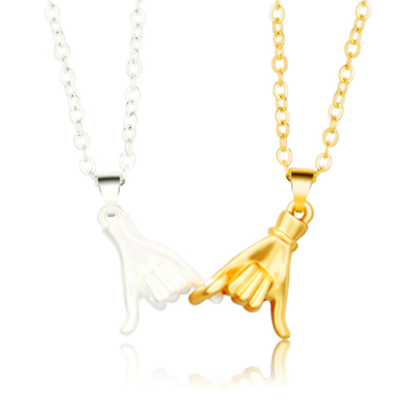 Wholesale  hook couple pendant design sense Valentine's Day necklace