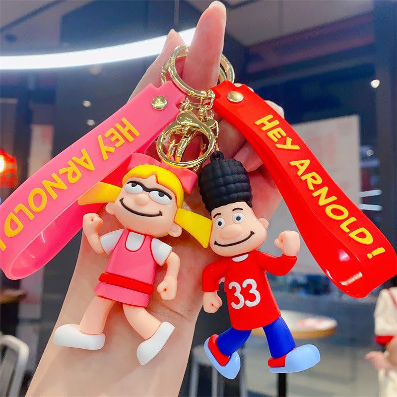 Wholesale Cute cartoon silicone keychain