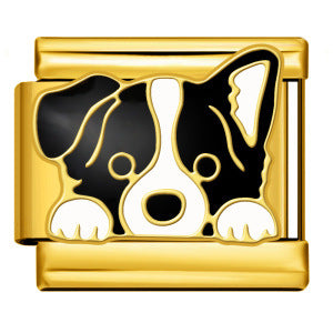 Wholesale  Italian Charm Bracelet 9mm DIY gold and silver pet dog series  Creative Stainless Steel Composable Bracelet