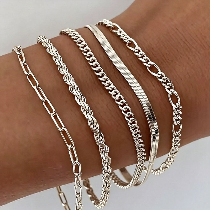 Wholesale Chic Snake Chain Bracelet – Women’s Stainless Steel Gold-Plated Jewelry Accessory for Gift Boutique Resale