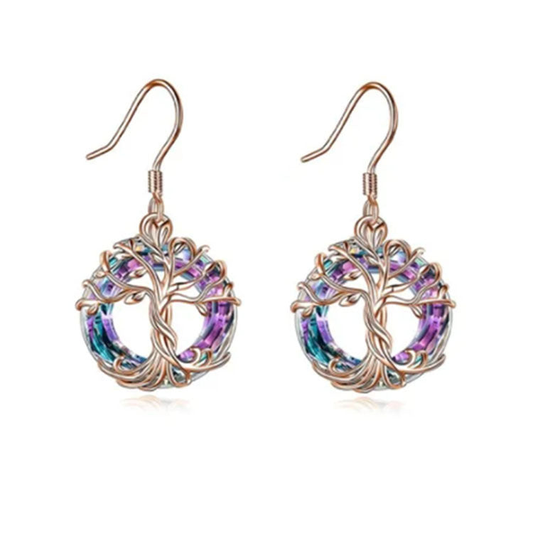 Wholesale Tree of Life Crystal Pendant Necklace