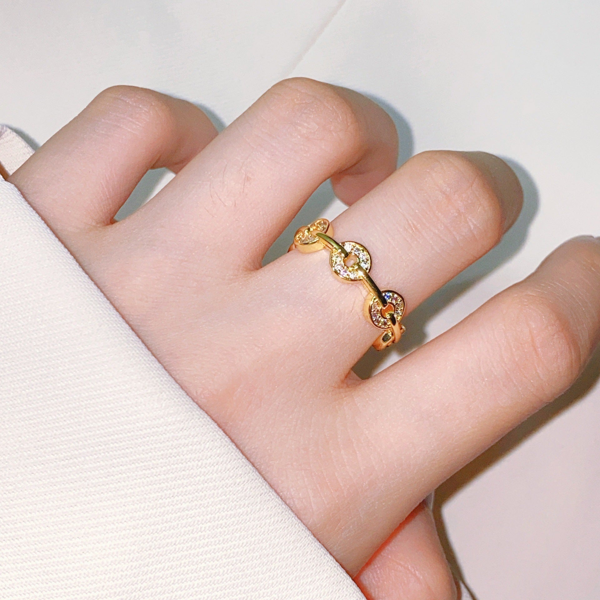 Wholesale  light luxury  adjustable opening ring