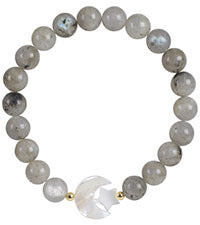 Wholesale Star Moon Crystal Bracelet 8mm Powder Crystal Obsidian  Bracelet