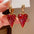 Wholesale Personalized  heart-shaped strawberry earrings