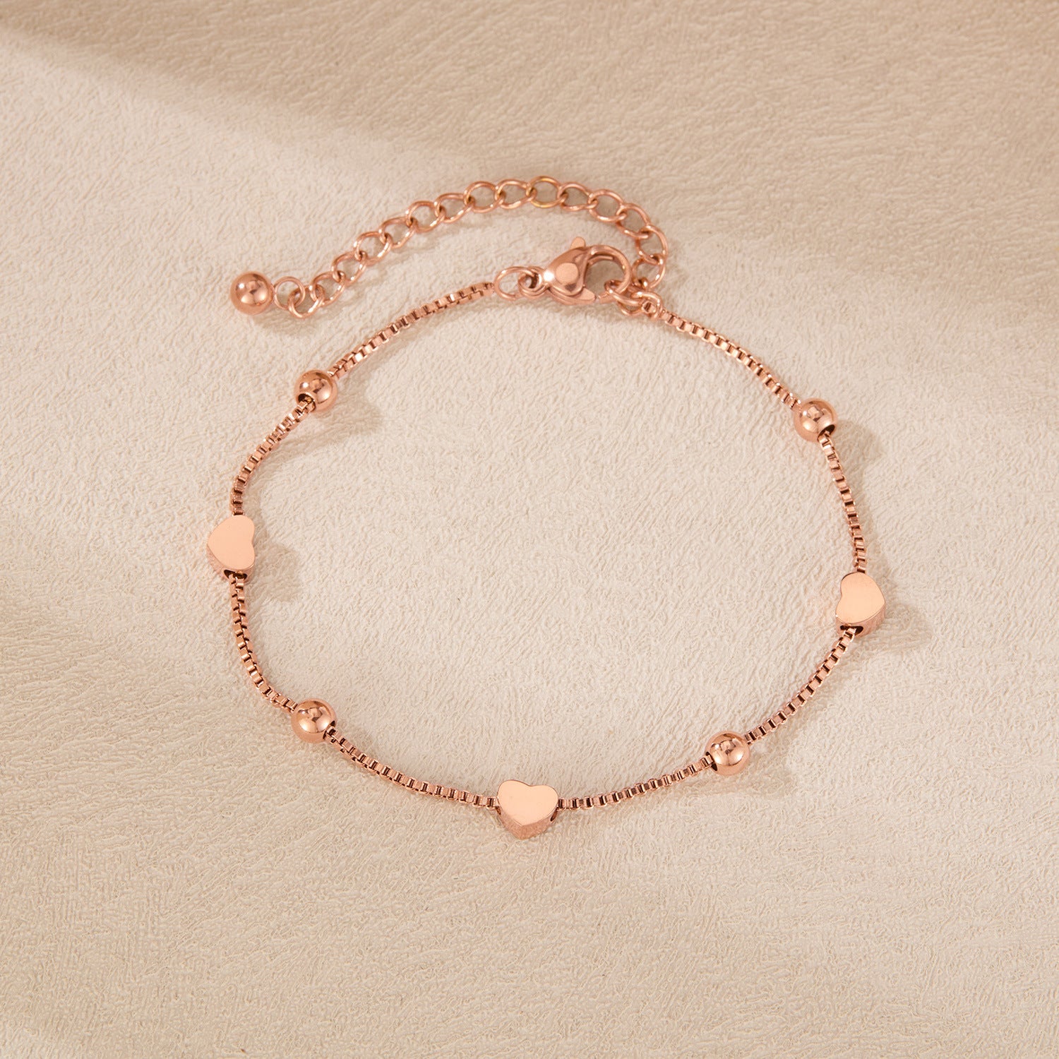 Wholesale Luxury Titanium Steel Heart Shaped Bracelet