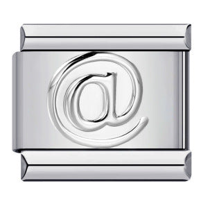 Wholesale Italian Charm Bracelet 9mm DIY Splicing Removable Number Symbol Element Stainless Steel Composable Bracelet