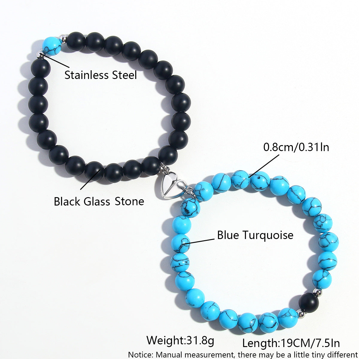 Wholesale Love Magnet Attraction Agate Natural Stone Bracelet ACC-BT-HongMing007