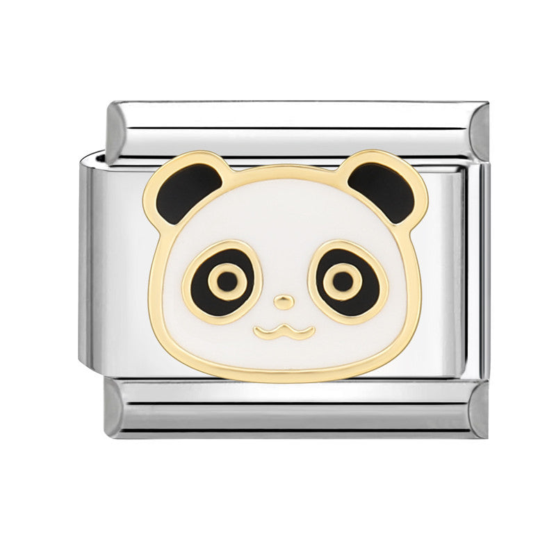 Wholesale Italian Charm Bracelet 9mm DIY Splicing Removable Stainless Steel Black Series Composable Bracelet