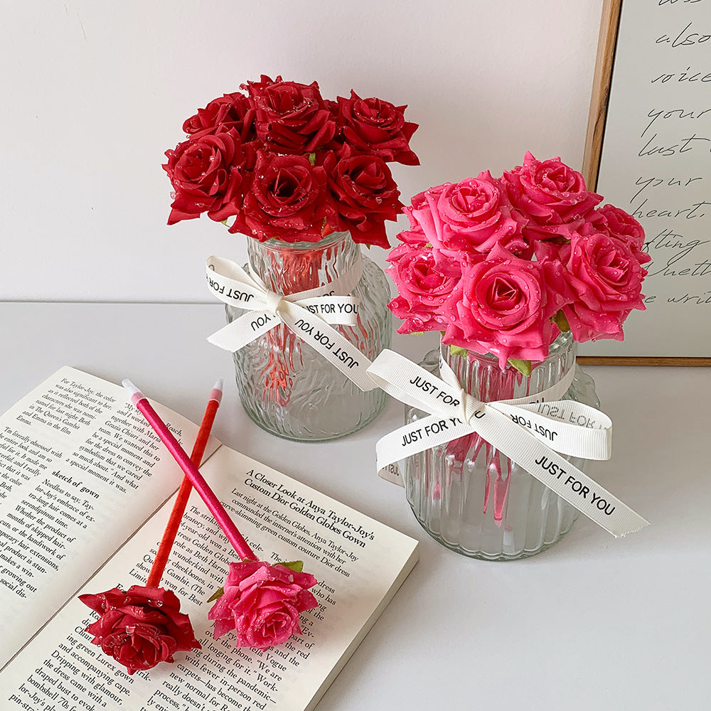 Wholesale  Cute Rose Ball Pen Ballpoint Pen