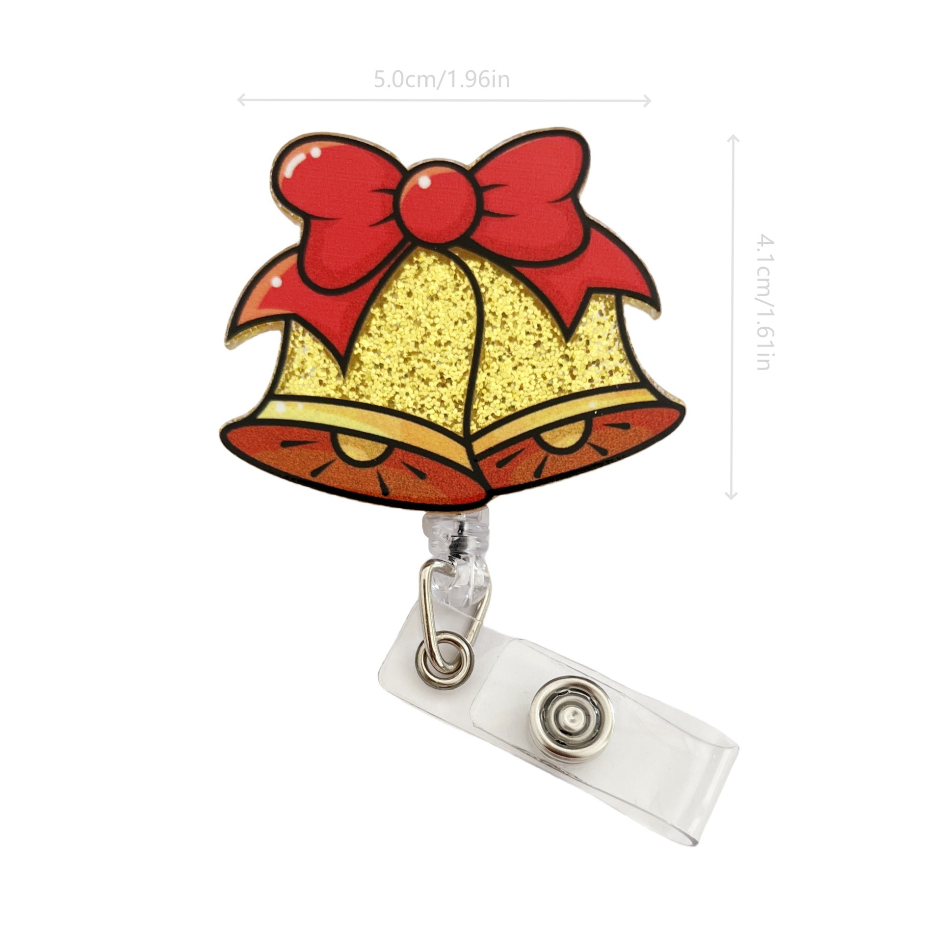 Wholesale  Christmas Tree Cartoon Badge Reels Keychains