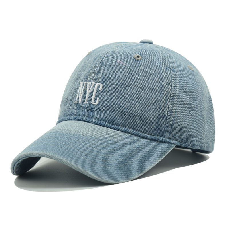 Wholesale Washed Embroidery Vintage Hat Embroidery Denim Baseball Cap ACC-HT-Xiny007