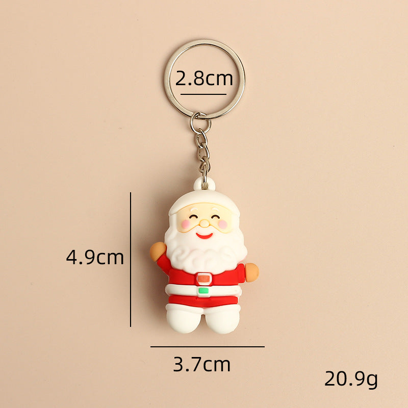 Wholesale Christmas Cute Cartoon Santa Claus Keychains ACC-KC-HongAo002
