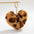 Wholesale Leopard Heart Pendant Keychain