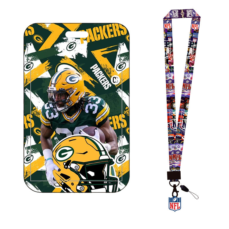 Wholesale 2pcs Football Long Lanyard Keychain ACC-KC-AShi003