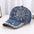 Wholesale Rhinestone Washed Denim Baseball Cap