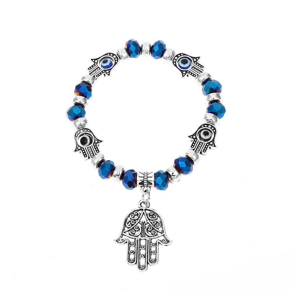 Wholesale Turquoise Evil Eye Cross Bracelet