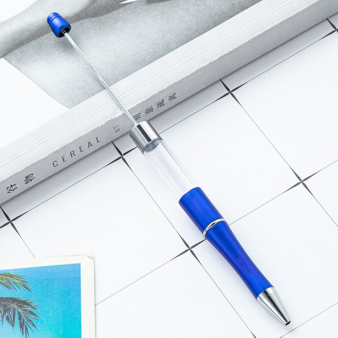 Wholesale Beadable Pens Plastic Empty Tube Bead Pen DIY Pen DIY Beadable ACC-PN-HuaH047