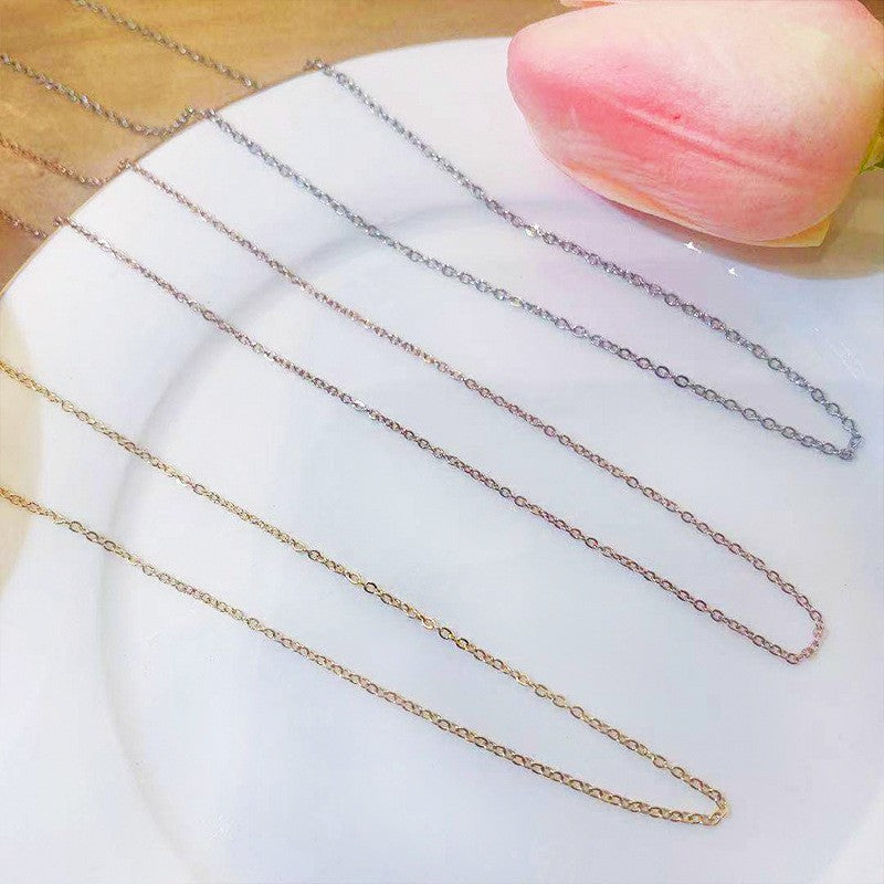 Wholesale Titanium Steel Non-fading Necklace Clavicle Chain Choker Necklace ACC-NE-Xiyue001