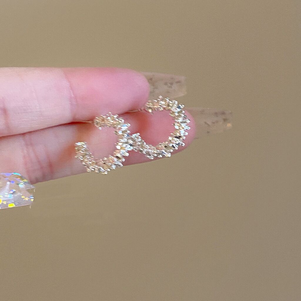 Wholesale small silver metal earrings