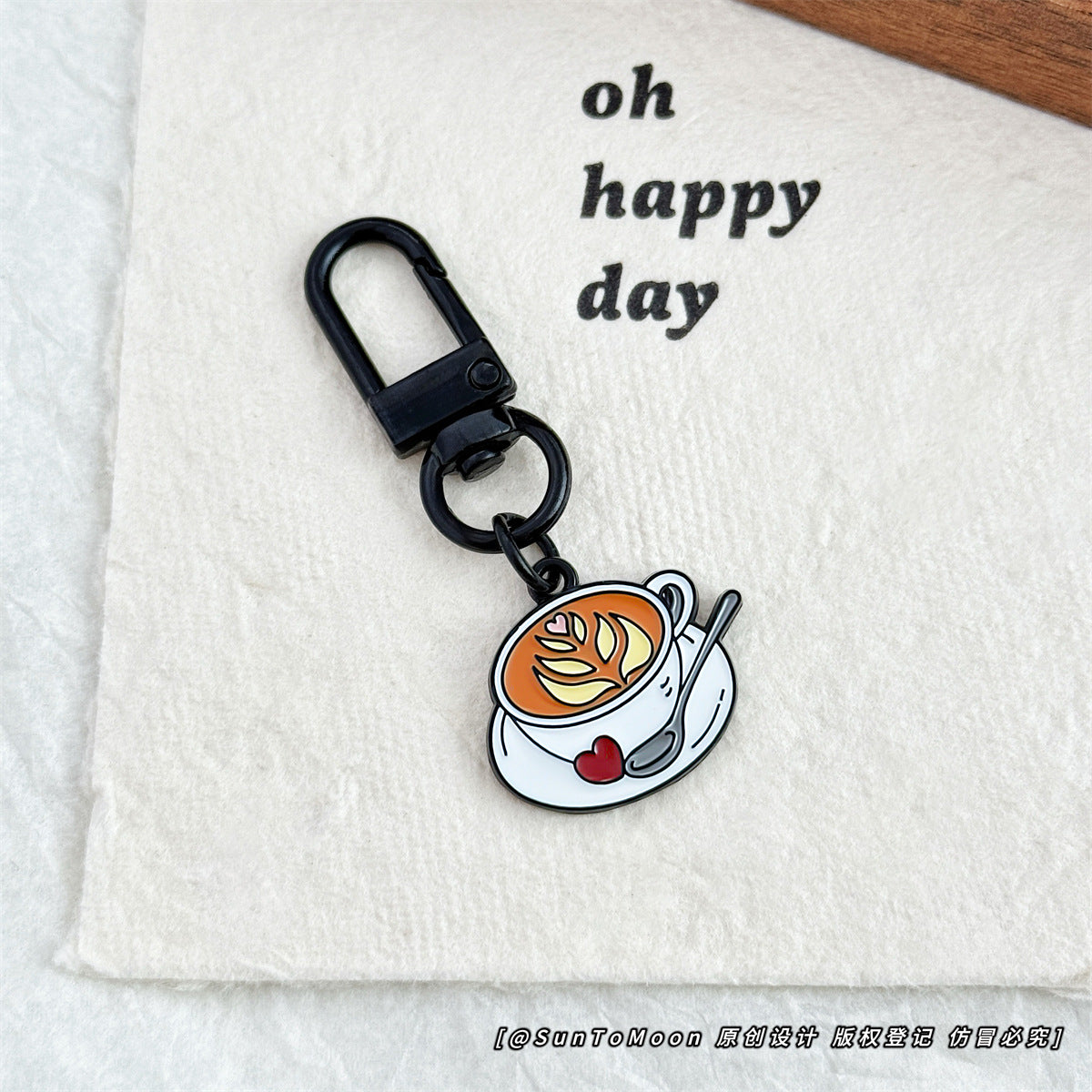 Wholesale Retro Creative Coffee Milk Tea Mini Keychain Pendant