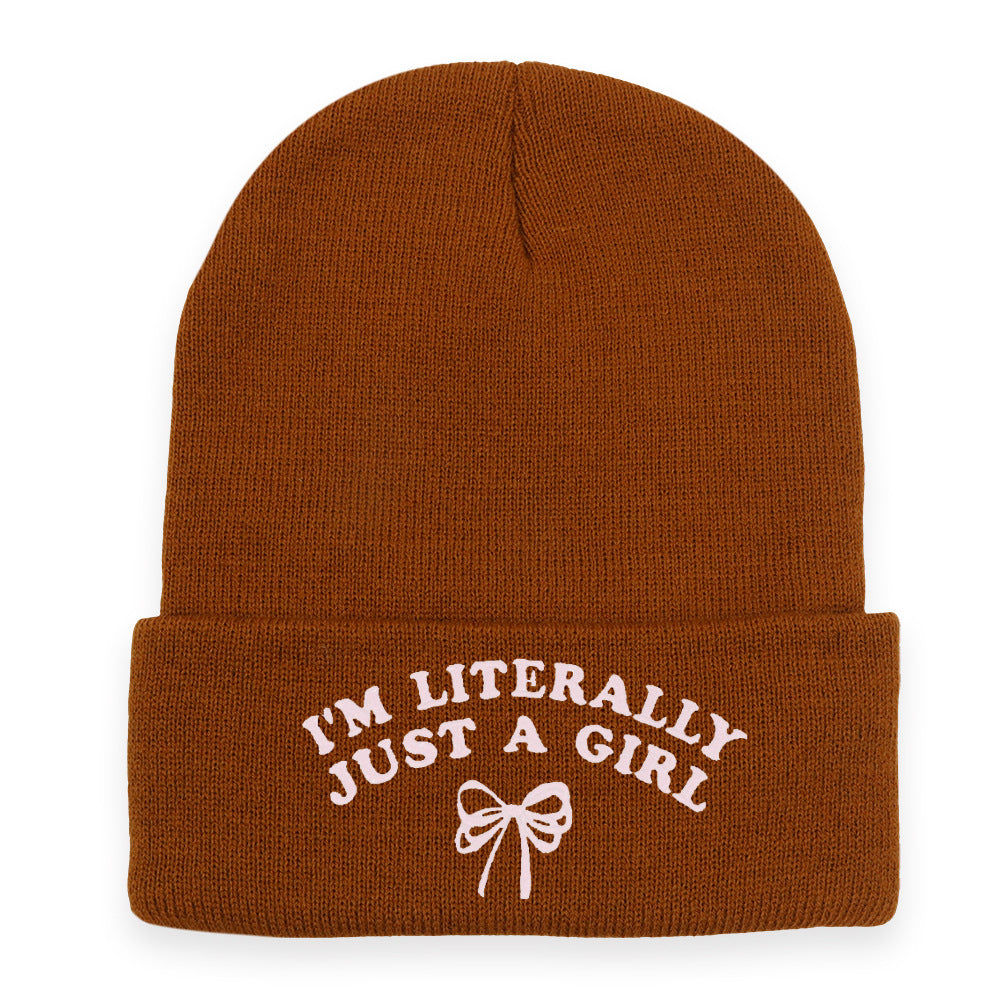 Wholesale Letter Bow Knitted Hat Warm Embroidered Wool Hat ACC-HT-HaiPu037