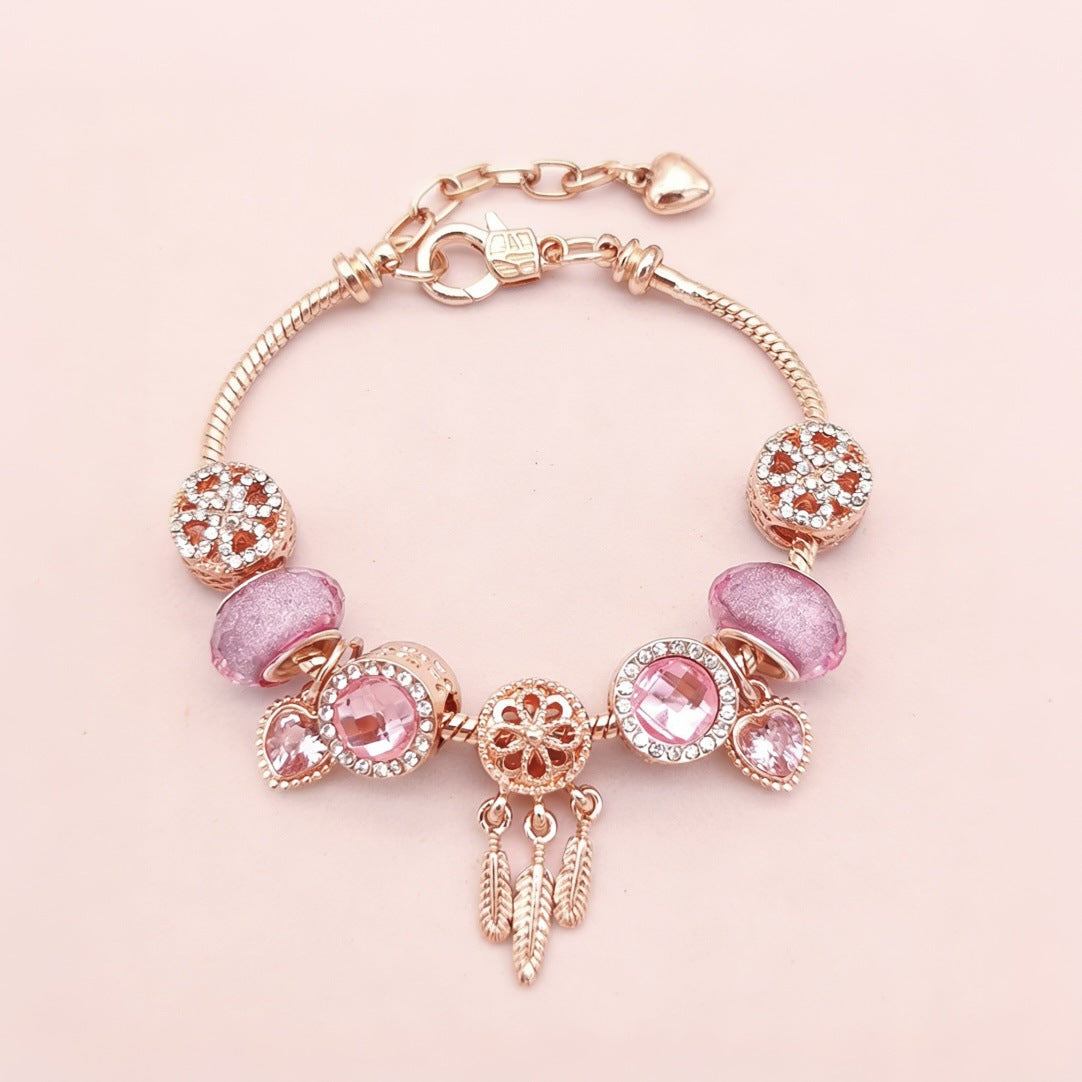 Wholesale Swan Heart Design Bracelet Gold Fashion Accessory Gift for Women