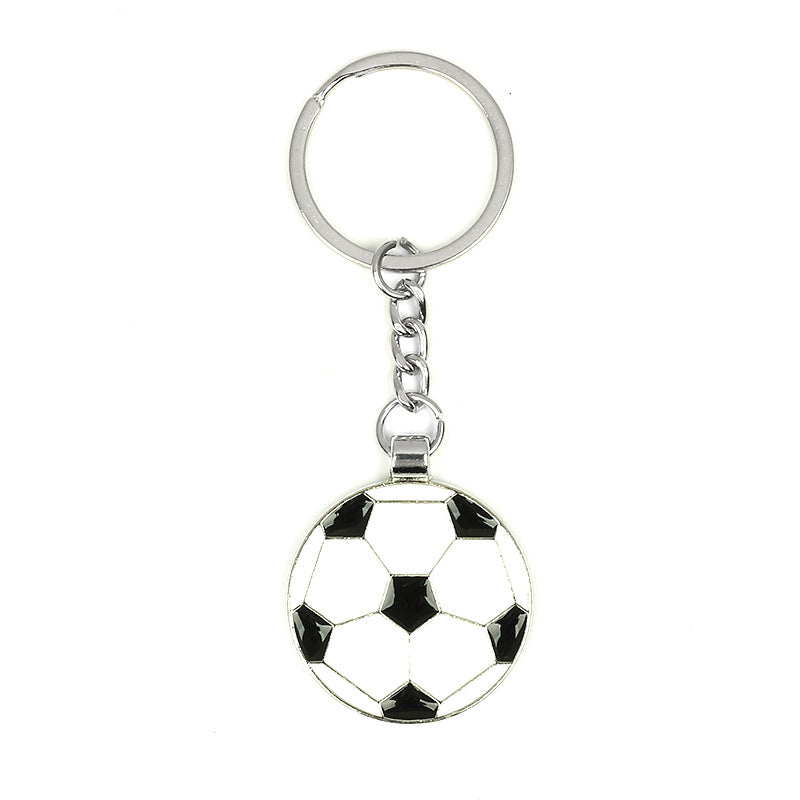 Wholesale Sports Metal Small Football Keychains ACC-KC-HongAo011