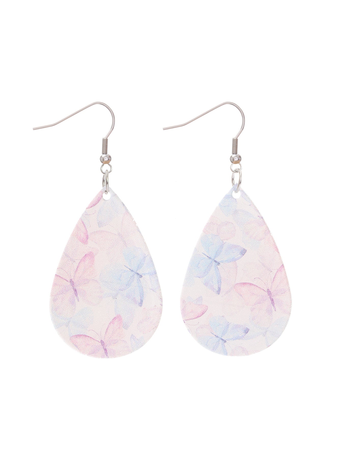 Wholesale Water Drop Acrylic Earrings Butterfly Earrings