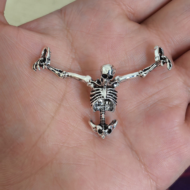 Wholesale Halloween punk style skull necklace