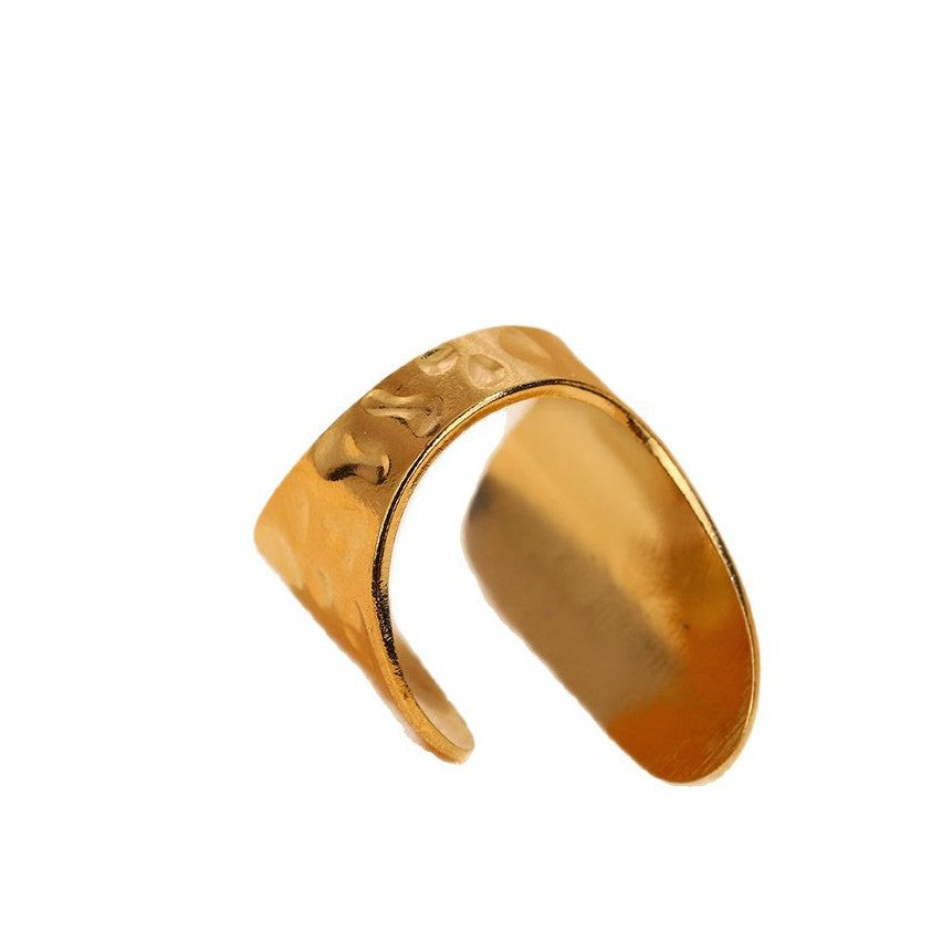 Wholesale Light Luxury Style Geometric Titanium Steel Ring - Fashion Jewelry Accessory for Gift or Boutique Resale