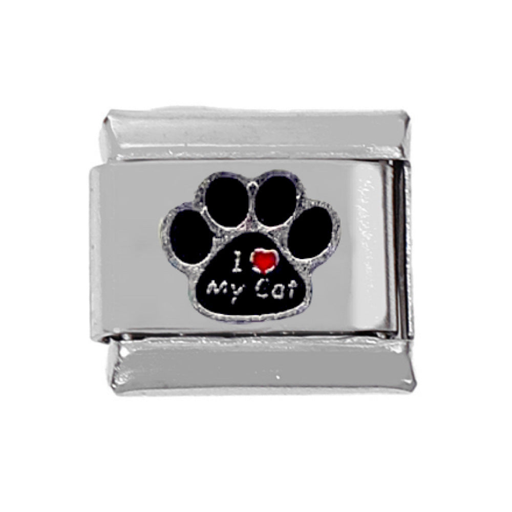 Wholesale 5pcs Italian Charm Bracelet Charm Module Stainless Steel Bow Love Bracelet 9mm DIY Pattern Free Stitching Detachable Composable Bracelet ACC-BT-DaLiang012