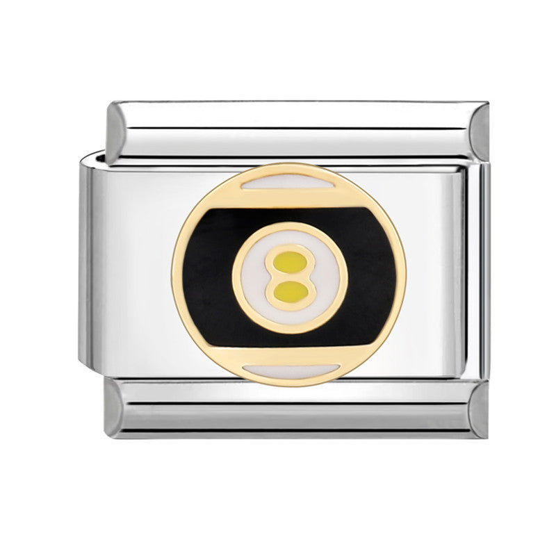 Wholesale Italian Charm Bracelet 9mm DIY Splicing Removable Stainless Steel Black Series Composable Bracelet