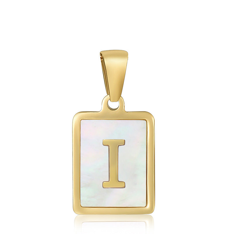 Wholesale Stainless Steel Letter Pendant Necklace Fashion Accessory Gift for Boutique Resale