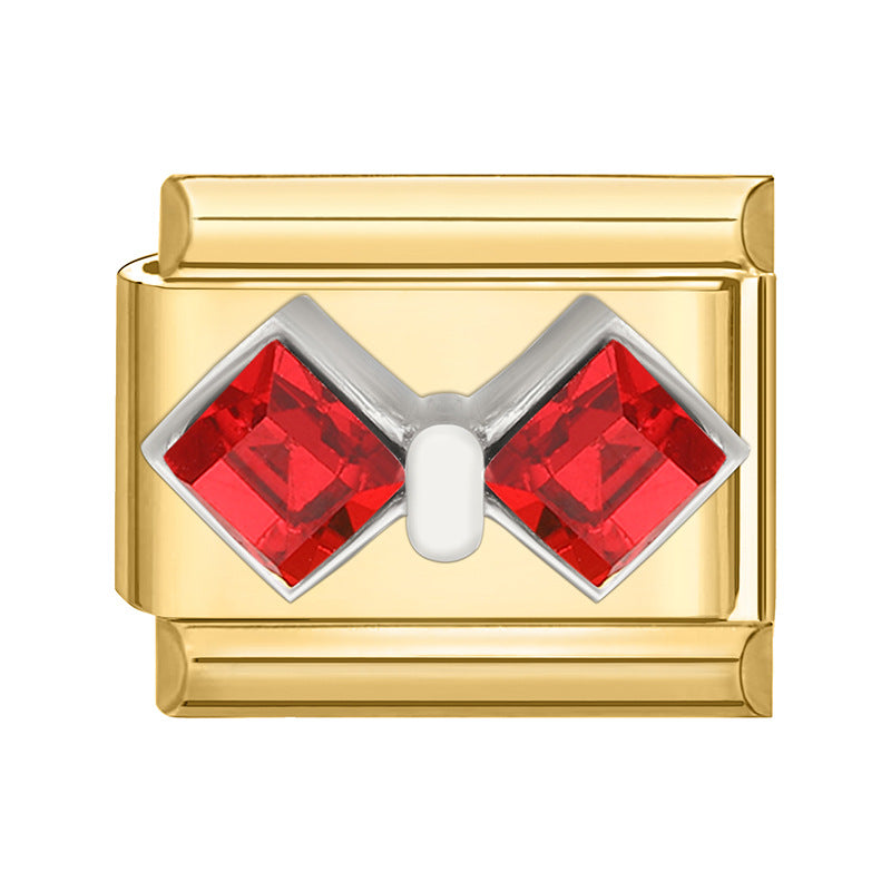 Wholesale Italian Charm Bracelet 9mm DIY Gold Base Colorful  Stainless Steel Composable Bracelet