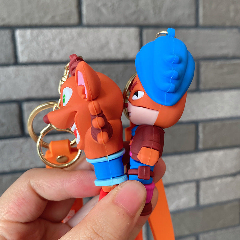 Wholesale Cartoon Cute Silicone Keychain ACC-KC-Lanb004
