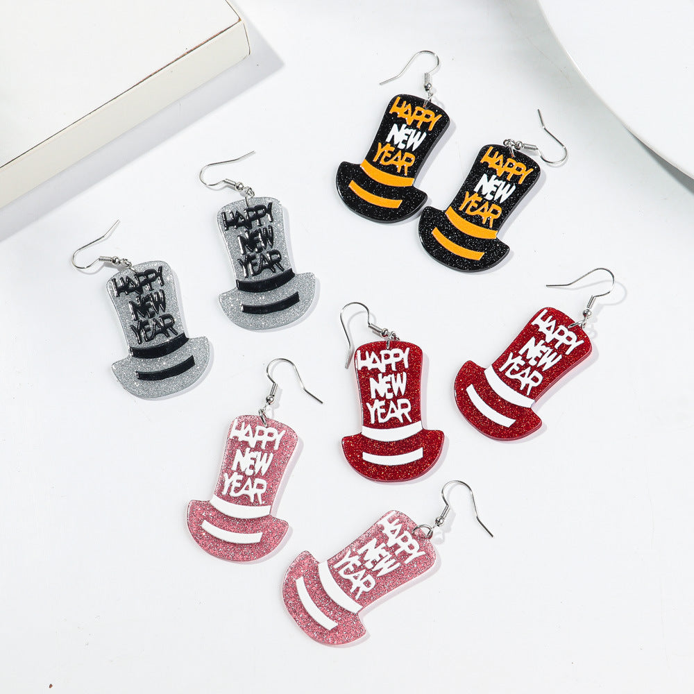 Wholesale Acrylic Alphabet Earrings - Party Fashion Accessory for Boutique Resale or Gift