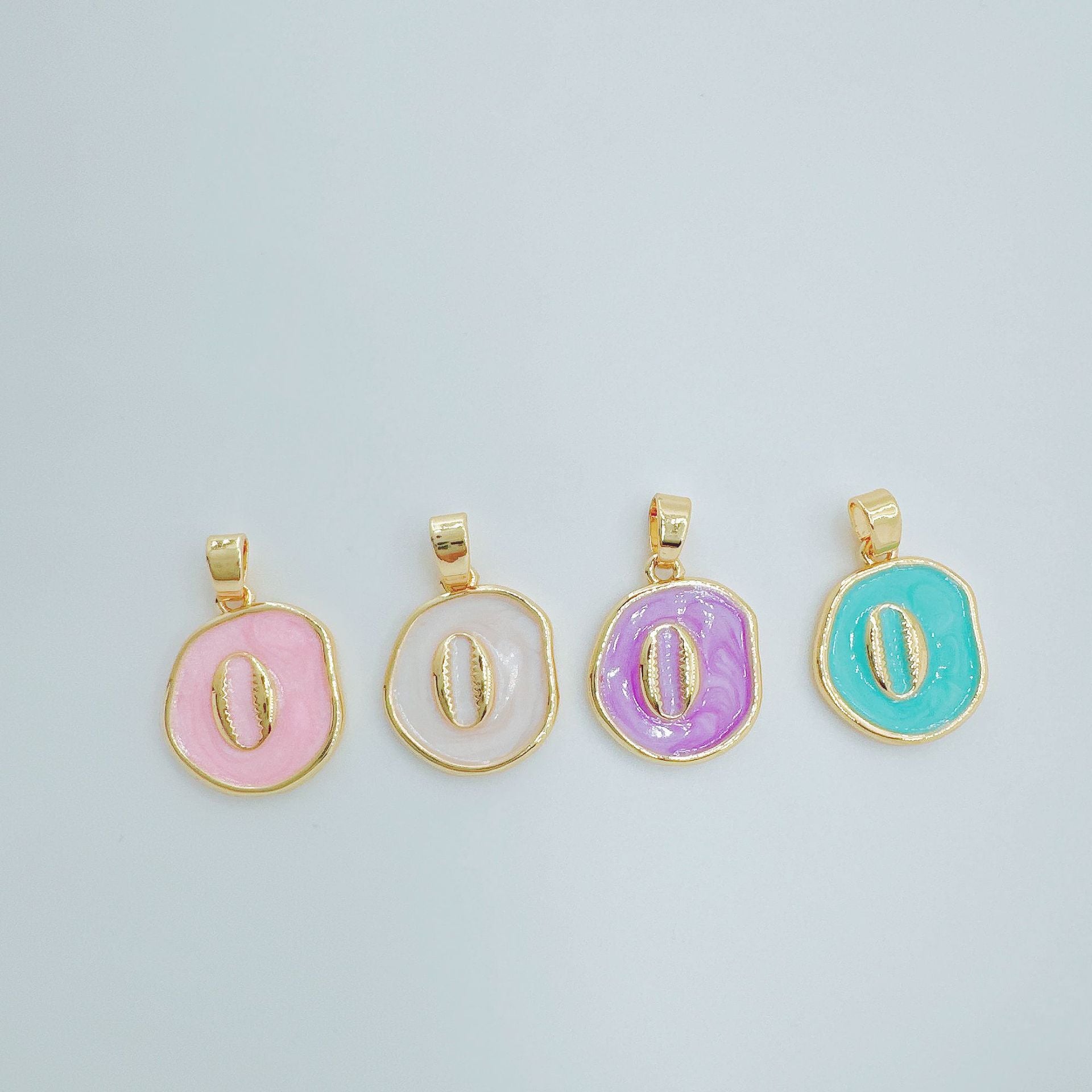 Wholesale Gold Plated Copper DIY Pendant Necklace European Style Jewelry Accessory for Women
