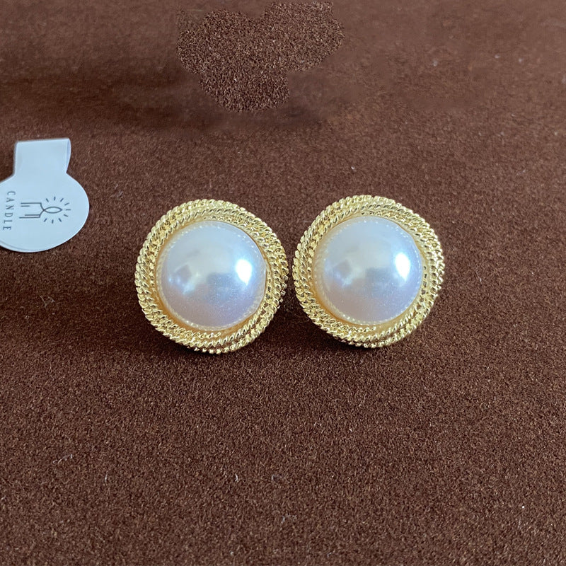 Wholesale 925 Silver Needle Earrings Pearl Earrings ACC-ES-Hanxi011
