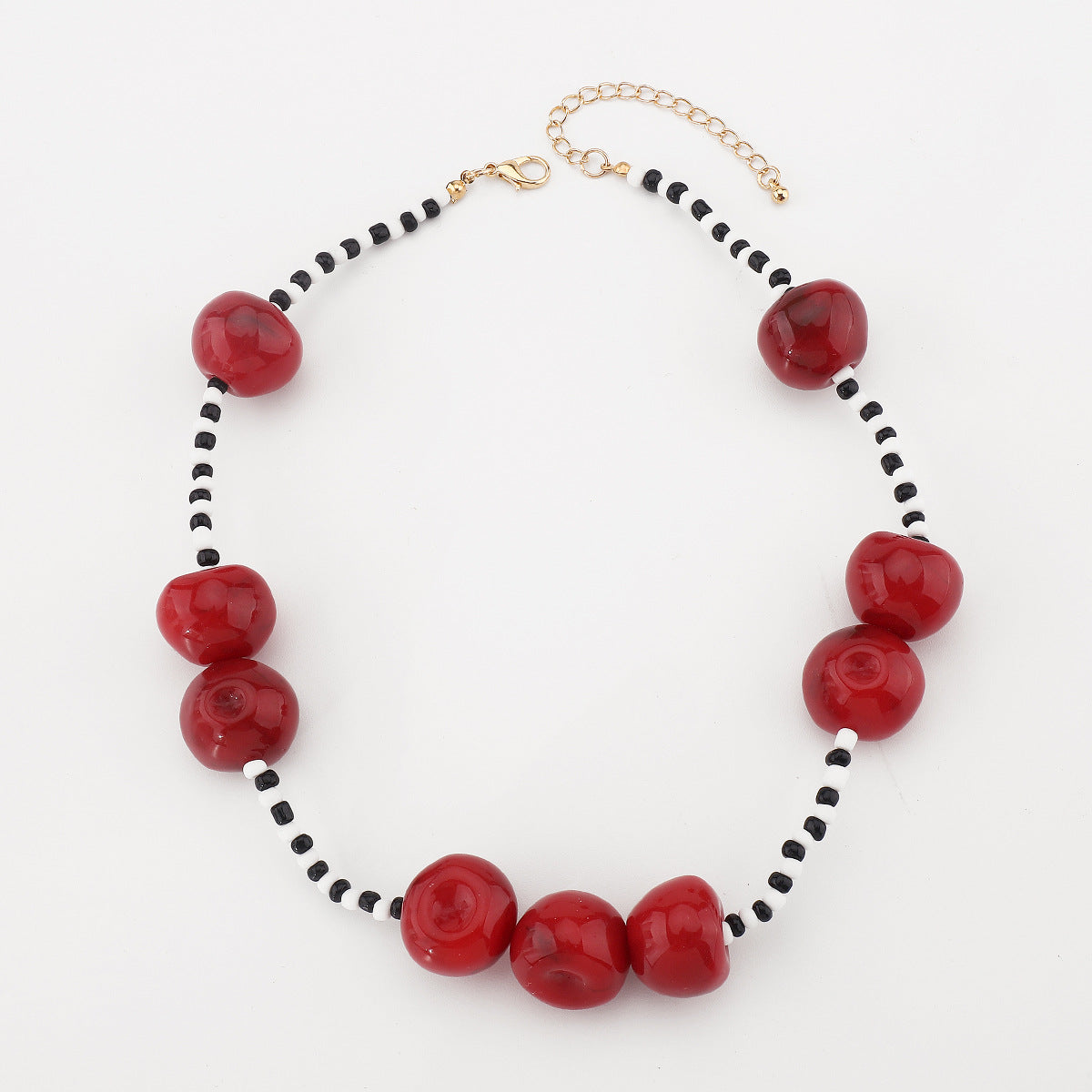 Wholesale Cherry Beaded Women's Necklace