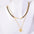 Wholesale Titanium steel 18K gold plated  double-layer December flower necklace