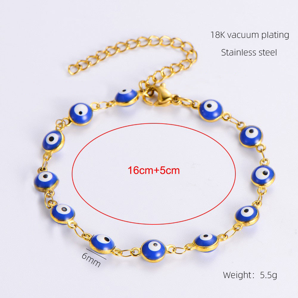 Wholesale Devil's Eye Bracelet  Titanium Steel Fashion Eye Bracelet