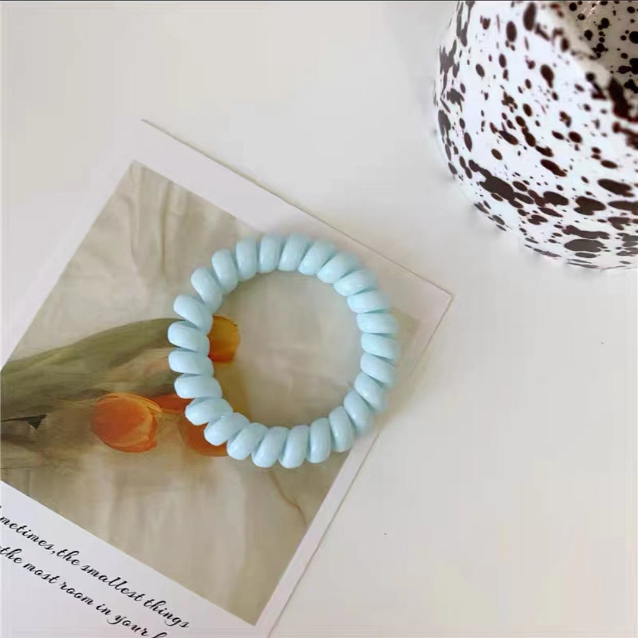 Wholesale 10pcs Candy Color Telephone Cord Hair Scrunchies ACC-HS-Huidi015