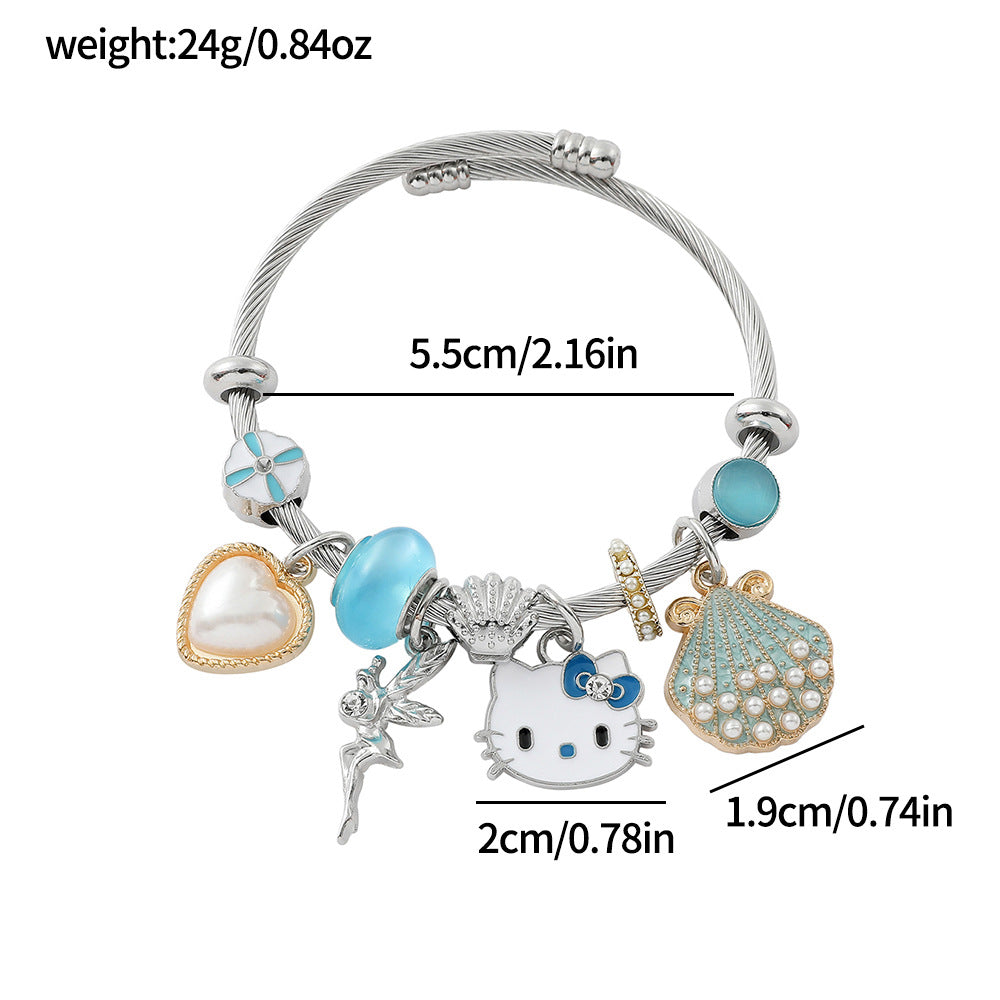 Wholesale Cartoon Cute Beaded Open Bracelets ACCVIP-BT-Zhuox001