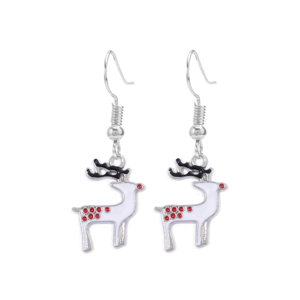 Wholesale Christmas Alloy Oil Drop Christmas Tree Snowflake Earrings ACC-ES-Bingl005