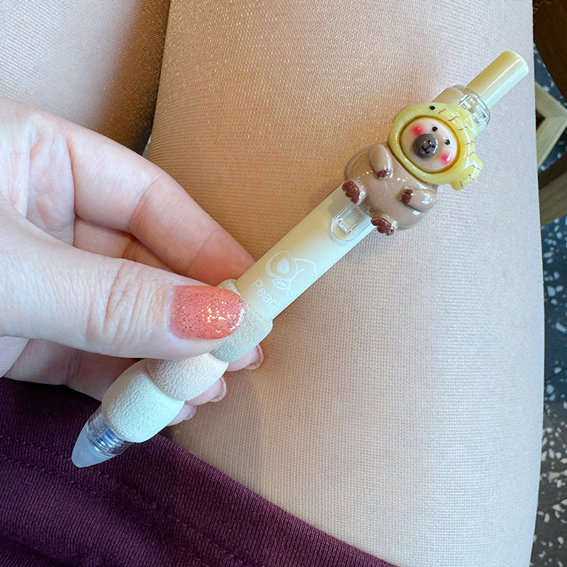 Wholesale Cute Carto Brush Pen Black Gel Pen