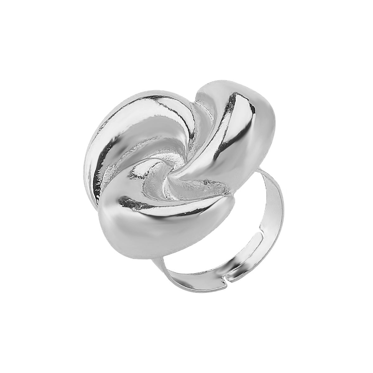 Wholesale rotating half-moon alloy earrings simple design geometric necklace ring