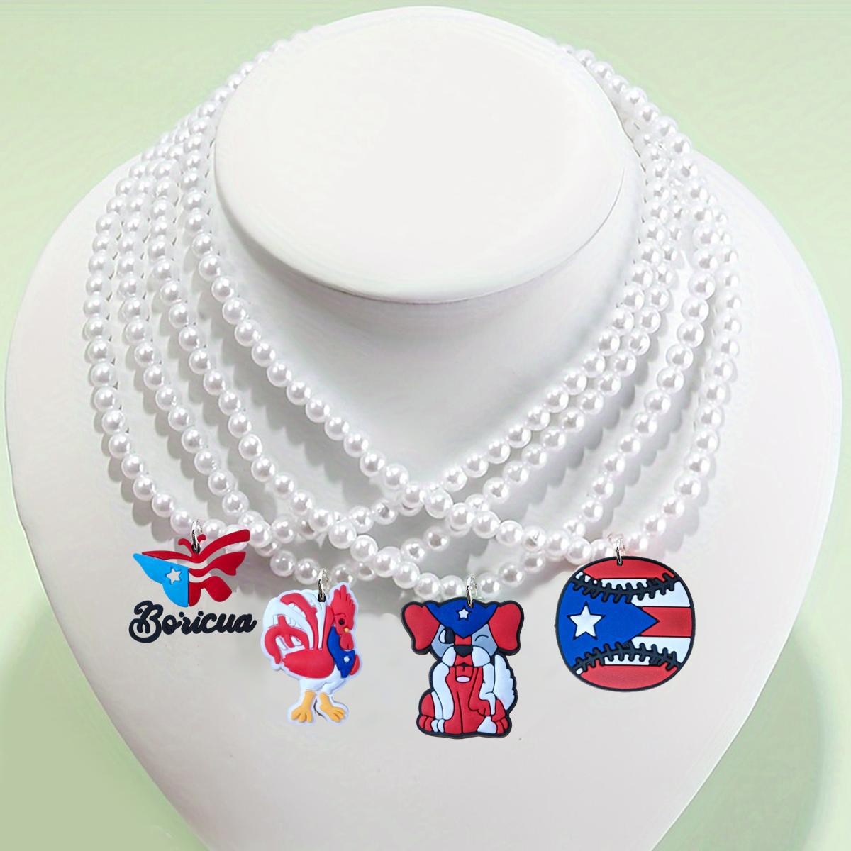 Wholesale American Independence Day Series Pearl Necklace